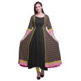 thumbnail image 1 of Bimba Robe Anarkali Imprimée pour Femmes Kurti Longue Évasée Style Chic Kurta Ethnique, 1 of 6