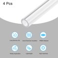 thumbnail image 3 of Unique Bargains Acrylic Pipe Clear Rigid Round Tube 9mm ID 12mm OD 14' for Lamps and Lanterns, Water Cooling System 4pcs, 3 of 6