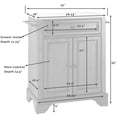 thumbnail image 4 of Bowery Hill Stainless Steel Top Kitchen Island in Black, 4 of 6