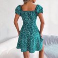 thumbnail image 4 of Jusqu'à 65 % de Réduction! Robes d'Été Mode pour Femmes 2024 Grande Taille Décontractée Manches Évasées Robe à Cordon avec Arrangements Floraux, 4 of 7