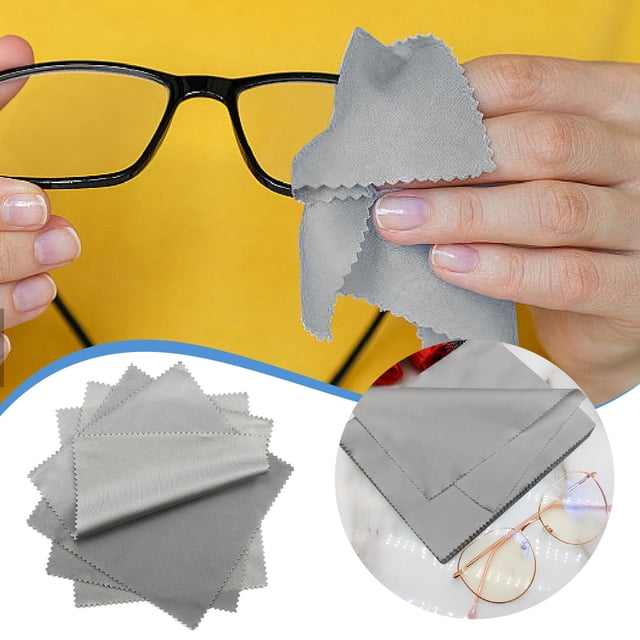 Ainf 10Pcs Sunglasses Cleaning Cloth Microfiber Clean Cloth Wipes
