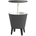 thumbnail image 2 of Keter Bar Frais de 7,5 Gal Style Moderne et Lisse avec Pattes, Table de Refroidissement pour Terrasse Extérieure et Piscine, Gris, 2 of 10