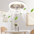 thumbnail image 5 of Ceiling Fans with Lights and Remote Clearance,360 °Moving Modern Ceiling Fans with Lights and Remote,Dimmable Low Profile Ceiling Fan,Flush Mount Bladeless Ceiling Fan for Bedroom Home Restaurant, 5 of 5