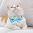 thumbnail image 4 of 2 Pack Breakaway Cat Collars with Bowtie, Safety Buckle Cat Collars with Bell, Summer Print Collars, 4 of 5