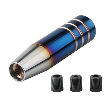 Yeacher Pommeau de Vitesse de Voiture en Aluminium, Levier de Vitesse Manuel Universel avec 3 Adaptateurs Filetés M8 M12