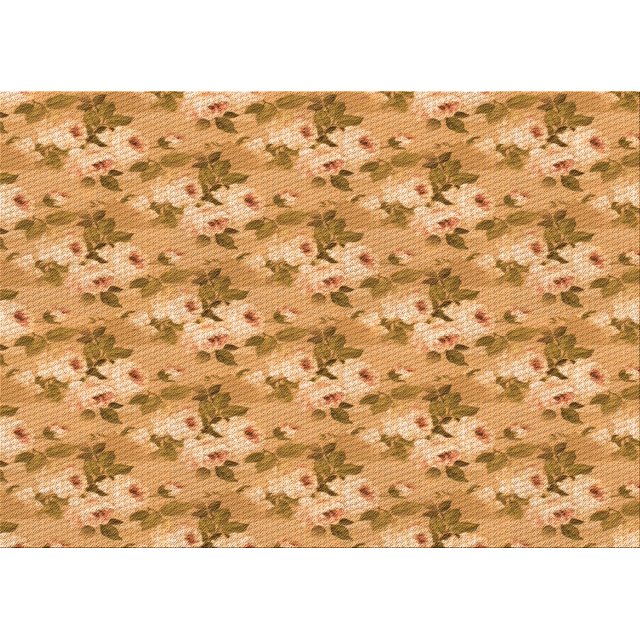 Ahgly Company Machine Washable Indoor Rectangle Transitional Orange Area Rugs, 3' x 5'