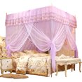 thumbnail image 2 of Luxury Princess Four Corner Post Bed Curtain Canopy Netting Mosquito Net Bedding (L), 2 of 13