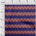 thumbnail image 1 of oneOone Cotton Cambric Fabric Floral & Chevron Block Printed Craft Fabric BTY 56 Inch Wide, 1 of 4