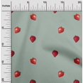 thumbnail image 1 of oneOone Tissu en Coton Flex Imprimé Fraise 40 Pouces de Large, 1 of 1