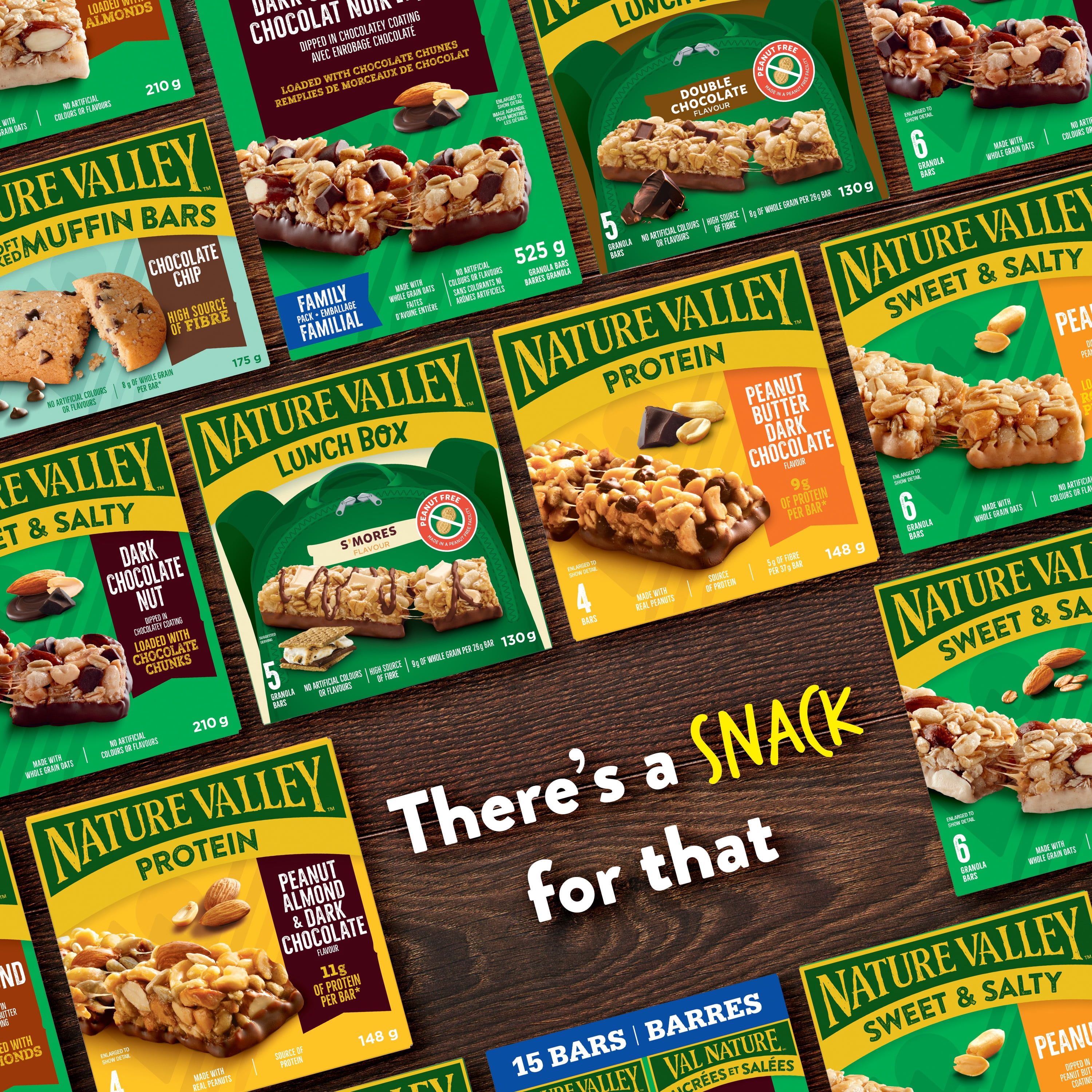 Nature Valley Barres Granola, Noix Sucrées et Salées, Arachides, 6 Barres
