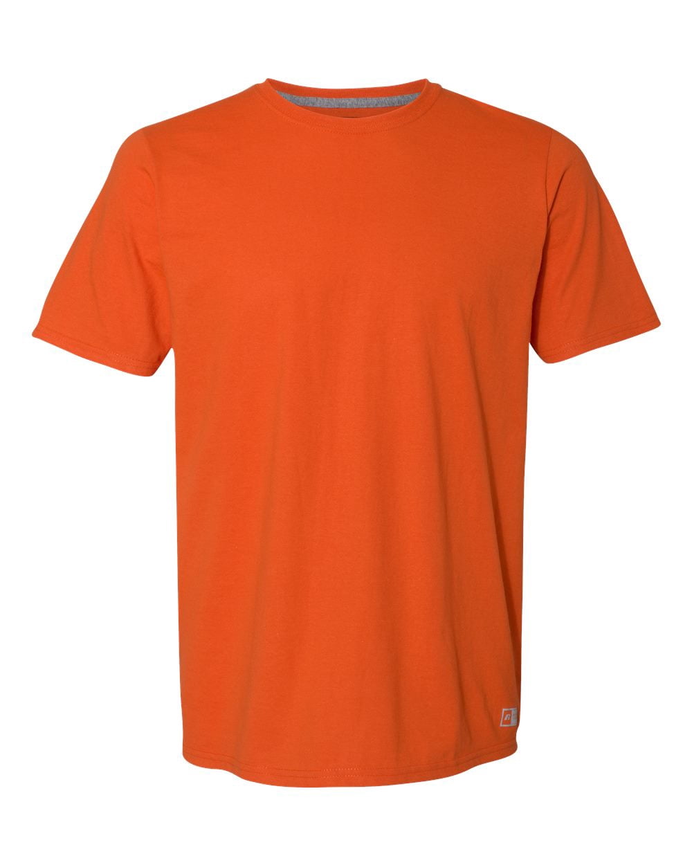 Russell Athletic T-Shirt de Performance Essentiel 60/40, TG, Orange Brûlé