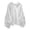 I-White-B, variant on 2025 Women's Casual V Neck Ladies Tops Pullover 3/4 Sleeve Solid Women Shirts and Tops Color Base Top Woman Blouse Plus Size Tops for Women Plus Size Dressy