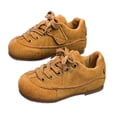 thumbnail image 1 of Dakaela Espadrilles Rétro pour Tout-Petits Garçons Bout Rond à Lacets Course Marche Tennis Chaussures en Suède Uniforme Scolaire Décontractées Richelieus Chaussures Habillées Jaune 8.5, 1 of 5