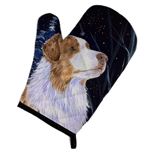 Carolines Treasures SS8375OVMT Gant de Four Australian Shepherd Nuit Étoilée