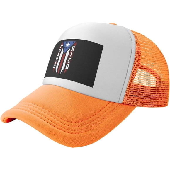 Casquette Camionneur à Dos en Maille Drapeau de Puerto Rico Casquette de Baseball