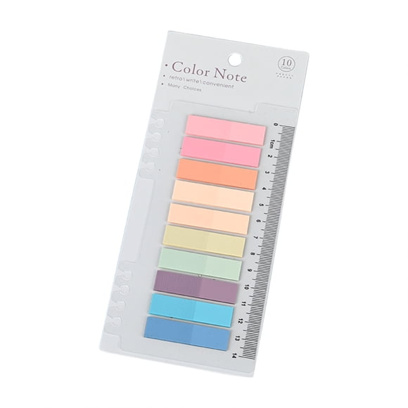 Clearance! Sweet Home Farm Sticky Note Index Marker Sticker Morandi Translucent Creative Notes Students Focus On Note Classification Notes N Times One Size White