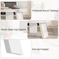 thumbnail image 4 of EDTara Table Basse Circulaire pour Salon, 33,5 Pouces Design Moderne avec Support Robuste à Trois Pieds, Facile à Assembler, 4 of 7