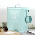 thumbnail image 2 of veasfak 6L Washing Powder Storage Box Galvanized Metal Buckets for Home 18x15x23cm Green, 2 of 8
