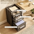 thumbnail image 4 of HOMCOM Vertical Filing Cabinet Mobile File Cabinet with Lockable Drawer, 4 of 10