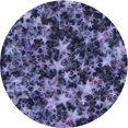 thumbnail image 1 of Ahgly Company Tapis de Zone Rond d'Intérieur Lavable à la Machine, Transitionnel, Bleu Ardoise Moyen, 7 Pieds Rond, 1 of 7