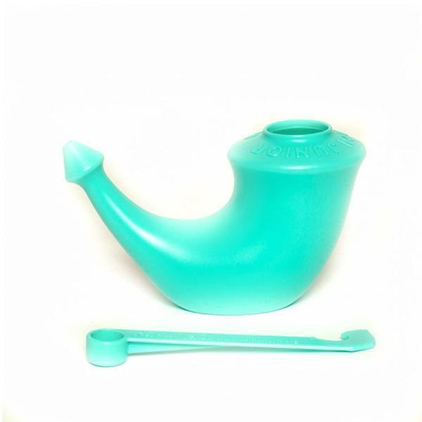 Rhino Horn Premium Neti Pot Nasal Cleaner Junior (Green )