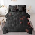 thumbnail image 1 of YST Abstract Plaid Bed in a Bag, 7 Piece, 100% Polyester, Full Size (2 Count), 1 of 5