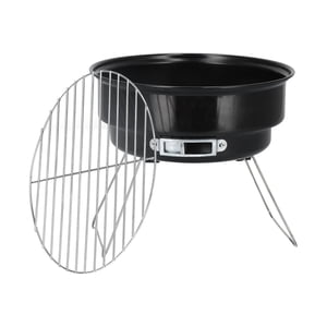 Grille extérieure,Mini Barbecue ronde Barbecues Fumer BBQ Fonctionnalité intelligente du gril