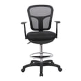 thumbnail image 4 of Office Factor Drafting Chair with Foot Ring, Mesh Back Drafting Clerk Stool, Adjustable Height, Removable Arms Swivel Chair for Office and Home, 4 of 5