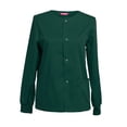 thumbnail image 1 of Womens Scrub Jacket Workwear Snap Front Warm-up Scrubs Jacket, 1 of 4