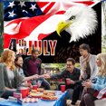 thumbnail image 1 of Meitianfacai Independence Day Decorations Congratulations Independence Day Banner Holiday Party Decorations Hanging Flags Patriotic Decorations Photo Backdrops, 1 of 7
