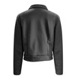 thumbnail image 5 of iHPH7 Veste en Suède Femme Veste d'Automne Veste Courte Veste à Fermeture Éclair Complète Femme Veste à Fermeture Éclair Mode Femme Vêtements d'Extérieur Gris Foncé TG, 5 of 5