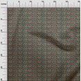 thumbnail image 2 of oneOone Cotton Poplin Fabric Leaves & Floral Block Printed Craft Fabric BTY 42 Inch Wide, 2 of 5