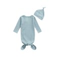 thumbnail image 3 of goowrom Sac de Couchage et Bonnet pour Bébés, Couleur Unie, Manches Longues, Col Rond, 3 of 6