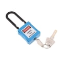 thumbnail image 4 of Baohd PL38-KD 38 mm PVC Curved Safety Lockout Padlock Blue, 4 of 9