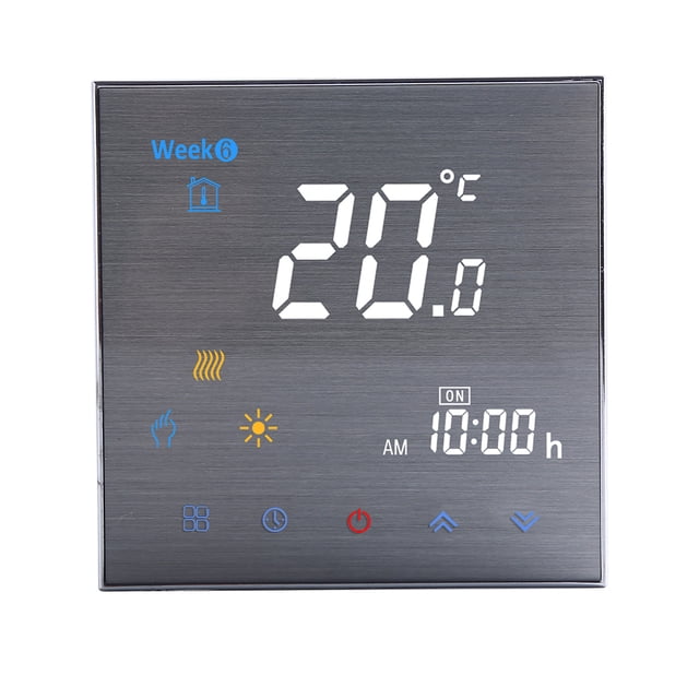 BTH-3000L-GC Water / Gas Boiler Heating Thermostat Digital Temperature Controller Large LCD Display Touch Button Control 5A AC 95-240V