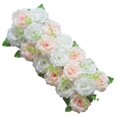 thumbnail image 2 of Baohd Chemin de Table Panneau de Fleurs Roses pour Mariage Beige et Blanc, 2 of 7
