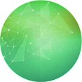 thumbnail image 1 of Ahgly Company Machine Washable Indoor Round Transitional Neon Green Area Rugs, 5' Round, 1 of 7