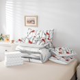 thumbnail image 4 of Erosebridal Cardinal Bird Bedding Sets King Size, Botanical Birch Comforter Sets with Sheets, Animal Theme Decor, 4 of 5