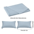 thumbnail image 3 of Chmadoxn Ensemble de Couvre-Lit Uni Bleu Pâle Lavable Polyester, 3 of 6