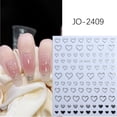 thumbnail image 1 of FcBaudy Autocollants pour Ongles, Autocollants pour Ongles pour Femmes Personnalisés 3D Métal Ver Autocollants pour Ongles Charmant Réutilisables Confortables, 1 of 1