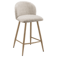 thumbnail image 1 of Bouclair Multi Fabric and Metal Bar Stool, 1 of 5
