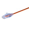 thumbnail image 2 of Monoprice SlimRun Cat6A Câble de Raccordement Ethernet - Cordon Internet Réseau - RJ45, Toronné, UTP, Fil de Cuivre Pur, 30AWG, 2ft, Orange, 10-Pack, 2 of 2