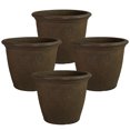 thumbnail image 1 of Sunnydaze Weather-Resistant Double-Walled Anjelica Outdoor Flower Pot Planter - 20" - Rust Finish, 1 of 10