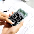 thumbnail image 4 of Mechanical Calculator 8 Digit LCD Display Handheld for Office, 4 of 6