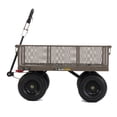 thumbnail image 3 of Gorilla Carts Towable Steel Dump Cart w/ Removable Side Panels, 1200 lb Capacity, Gray, 3 of 12