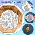 thumbnail image 3 of HLONK 4 Sheets 16Pcs Wedding Dress Water Soluble Hand Sewing Stabilizers for Fabric 11.6x8.2 Inch Embroidery Stitch Practice Embroidery Patterns Transfers for Embroidery Beginners Lovers, 3 of 7