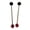 black and red round, variant on arctrm 2 Pieces Singing Bowl Mallet Percussion Stick for Meditation Yoga Stretching black and red round