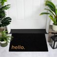 thumbnail image 2 of Northlight Paillasson Extérieur en Fibre de Coco Noire "Hello" 18 Pouces x 30 Pouces, 2 of 5