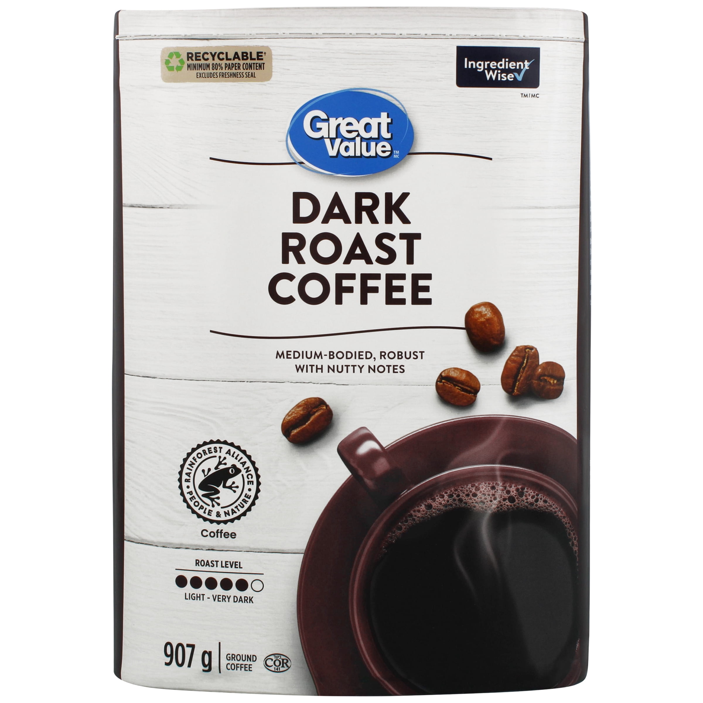 Great Value Dark Roast Ground Coffee