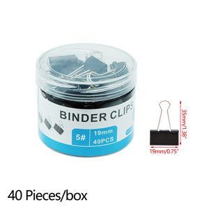 EGNMCR 40 Boxed Binders, Black Binders. Office For Home School Office And Business（19mm）. Office holders